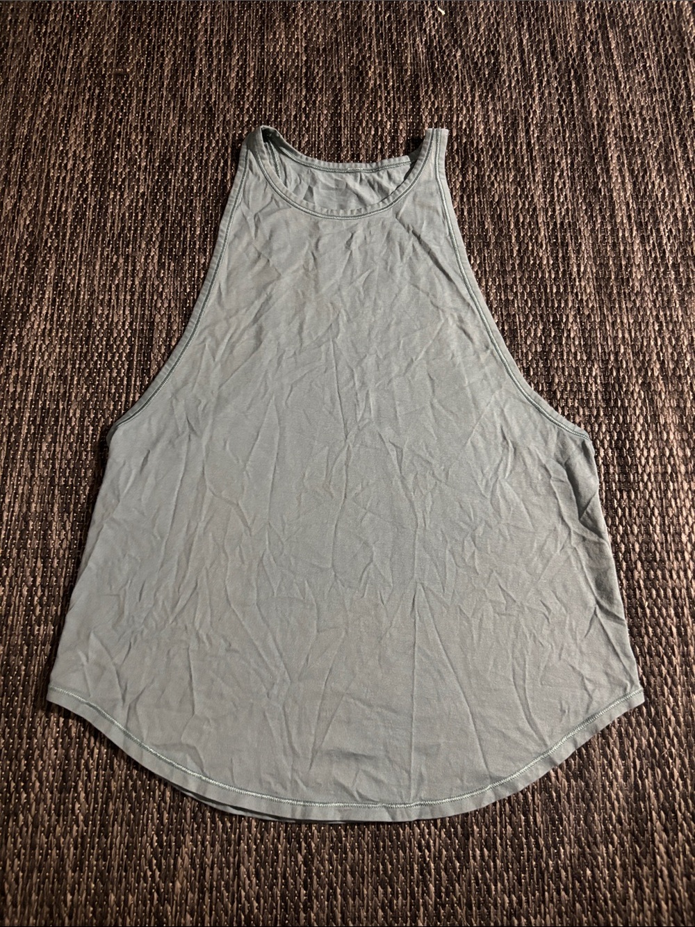 Lululemon High Neck Halter Tank Blue Size 8